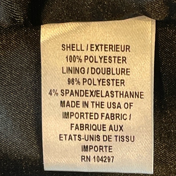 Milly Sequin Midi Skirt, stretch w/ waist band, zip, EUC, black/gold, sz8 - Picture 10 of 11